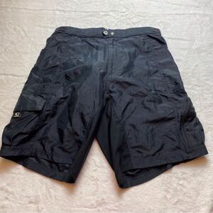Pearl Izumi Black Nylon Cycling Shorts With Underlying Padded Short Size Large